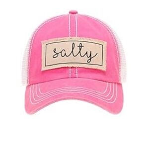 Women’s “salty” pink baseball cap